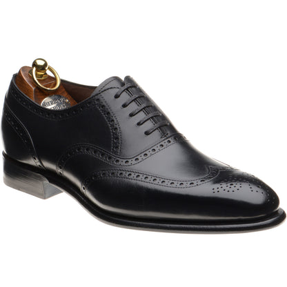 Product image for Herring Munster II mens brogues in black calf