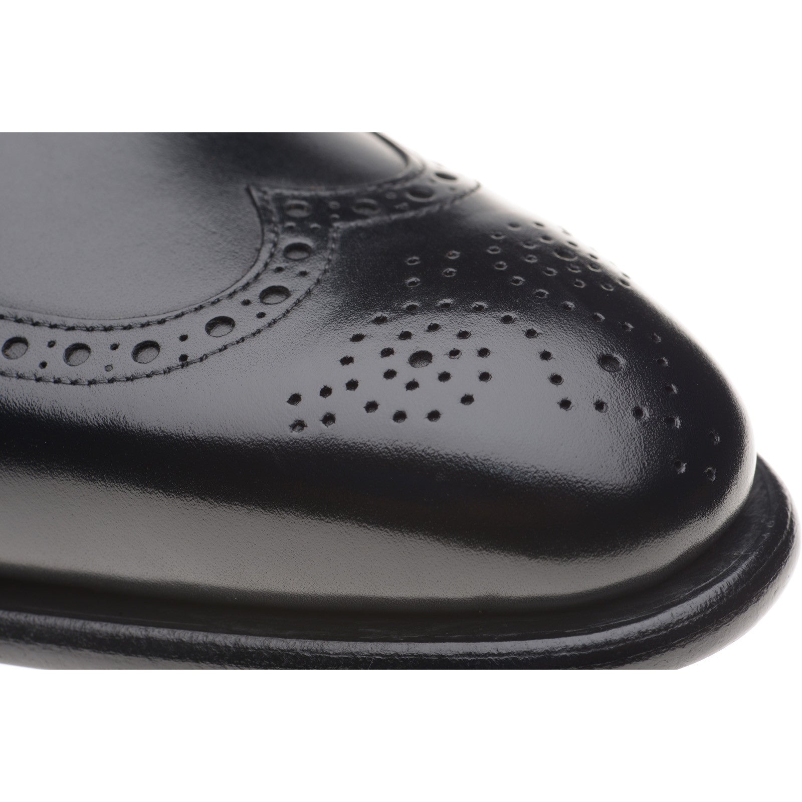 Product image for Herring Munster II mens brogues in black calf