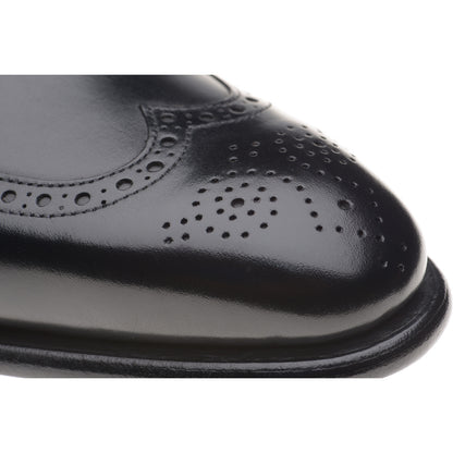 Product image for Herring Munster II mens brogues in black calf