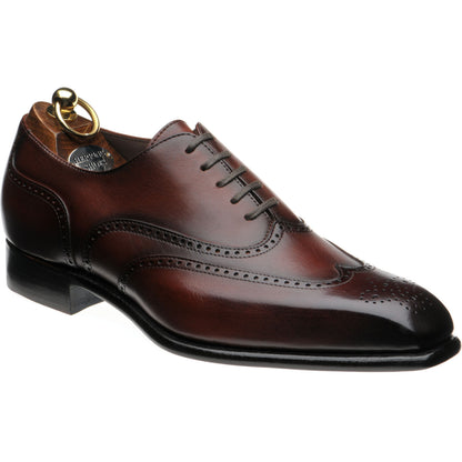 Product image for Herring Munster mens brogues in rosewood calf (second)