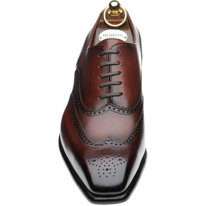 Product image for Herring Munster mens brogues in rosewood calf (second)