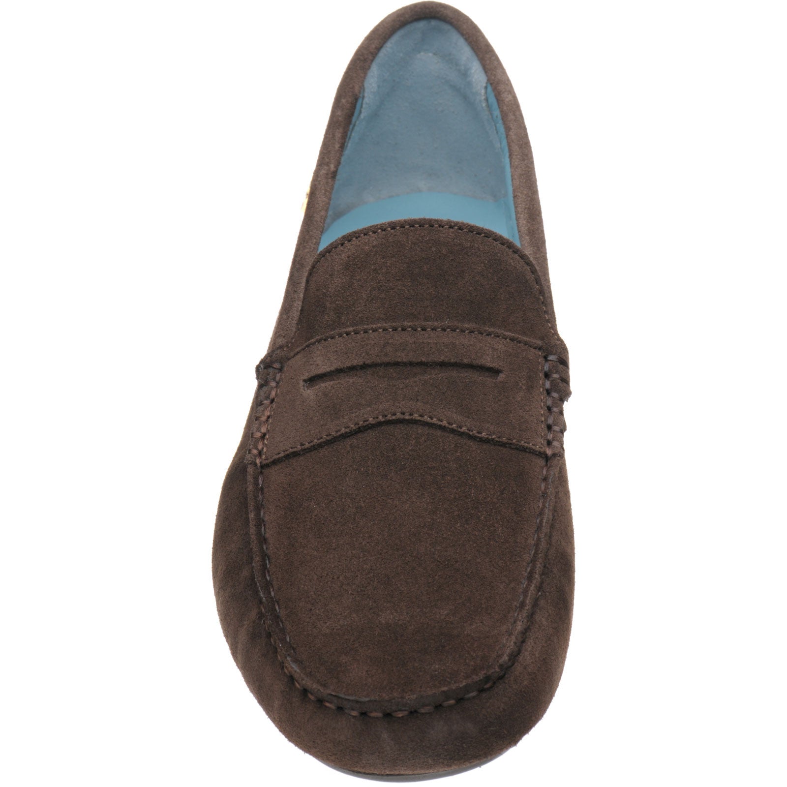 Product image for Herring Murlo II mens rubber-soled driving moccasins in chocolate suede