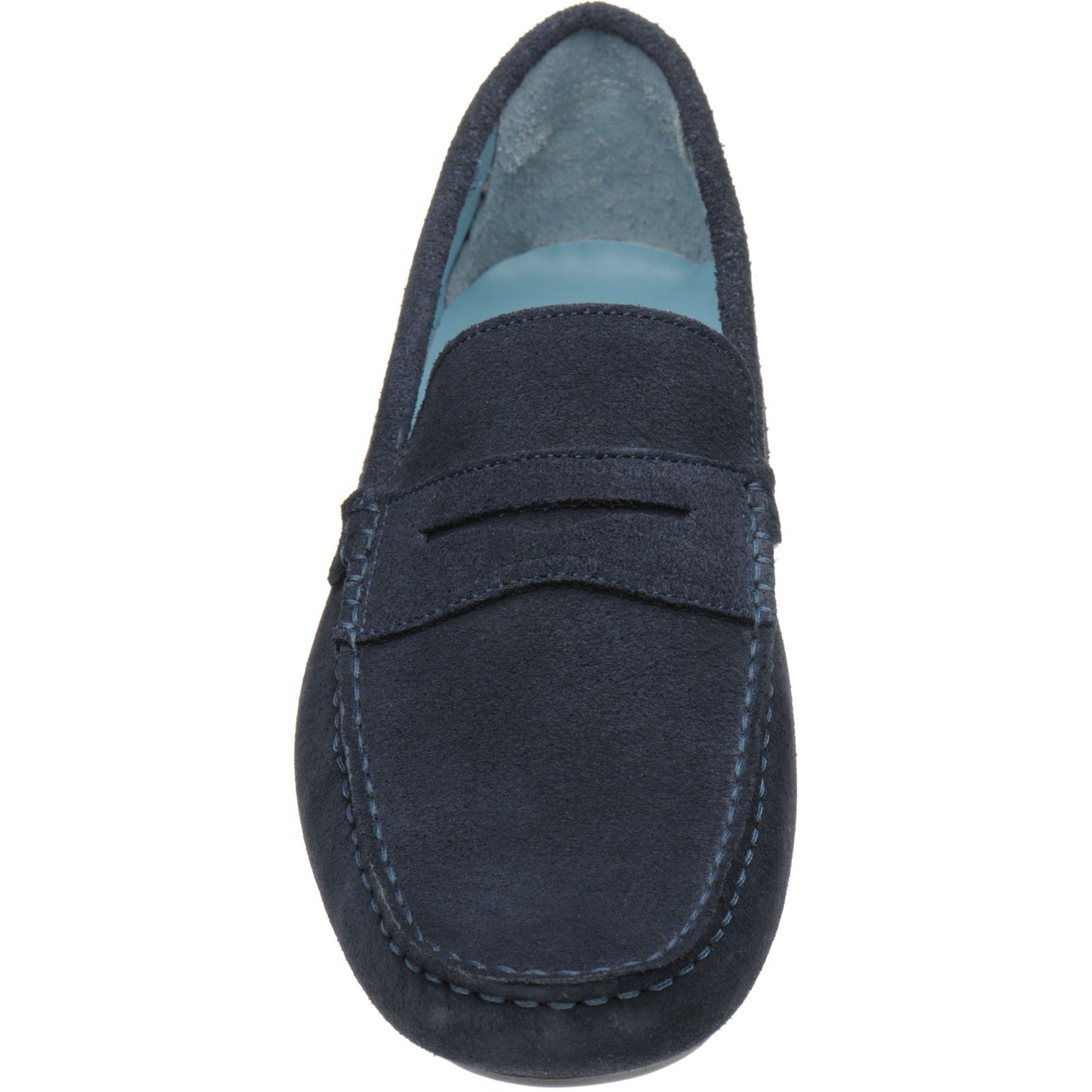 Product image for Herring Murlo II mens rubber-soled driving moccasins in navy suede