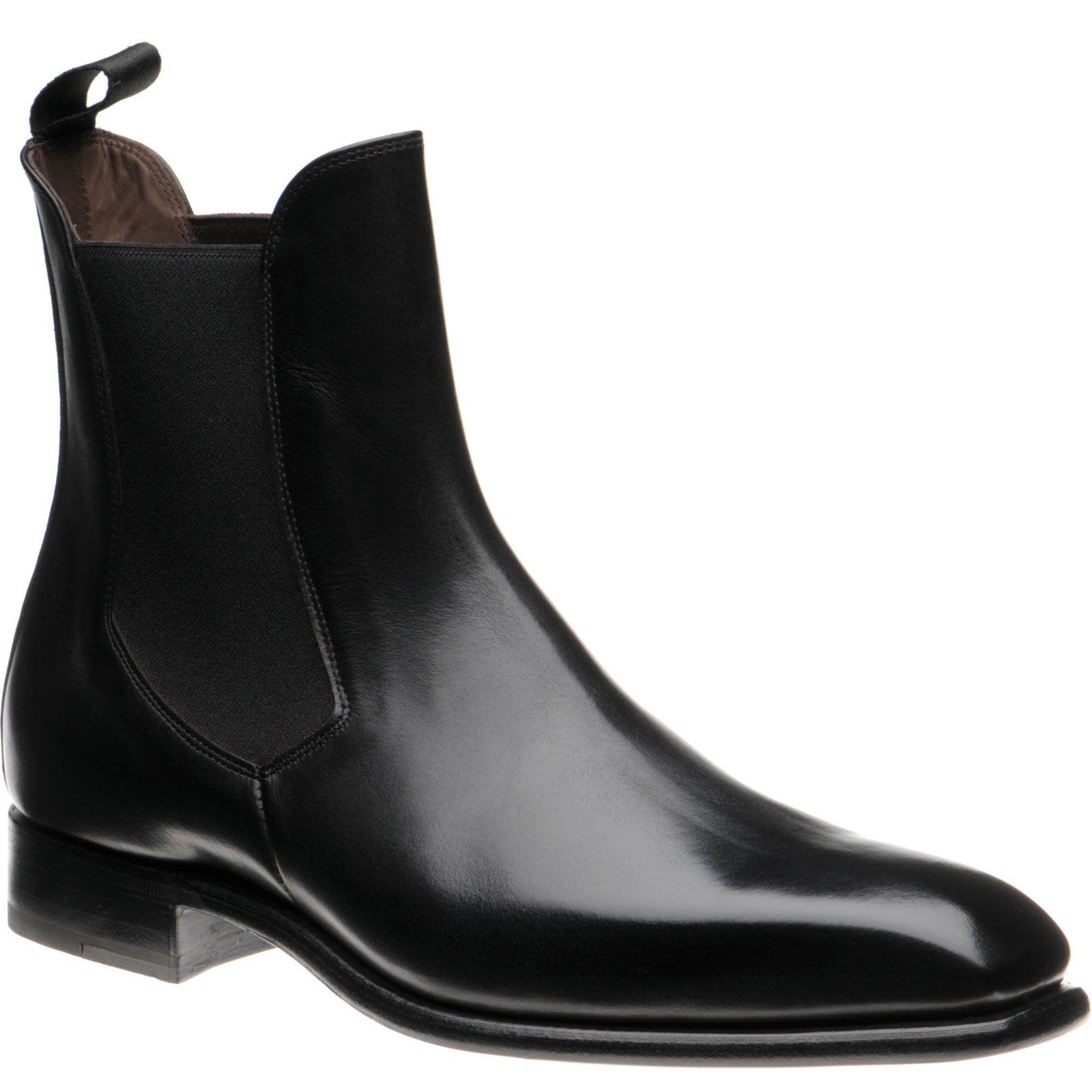 Product image for Herring Muswell mens Chelsea boots in black calf (second)