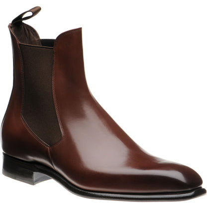 Product image for Herring Muswell mens Chelsea boots in dark brown calf (second)