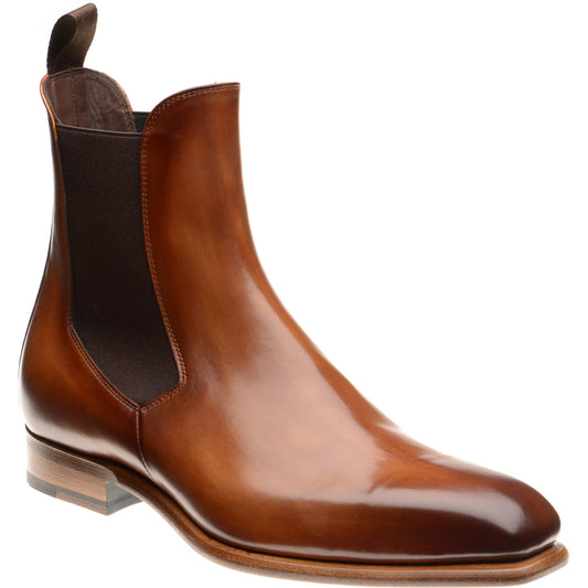 Product image for Herring Muswell mens Chelsea boots in tan calf