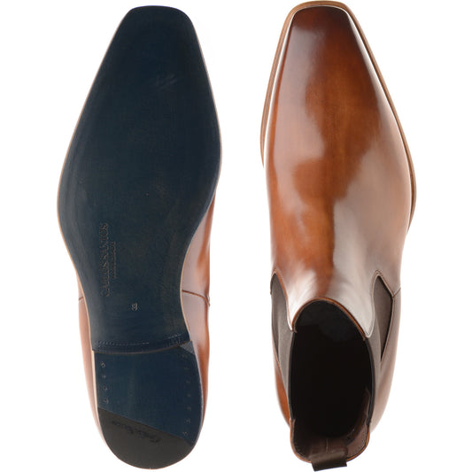 Product image for Herring Muswell mens Chelsea boots in tan calf