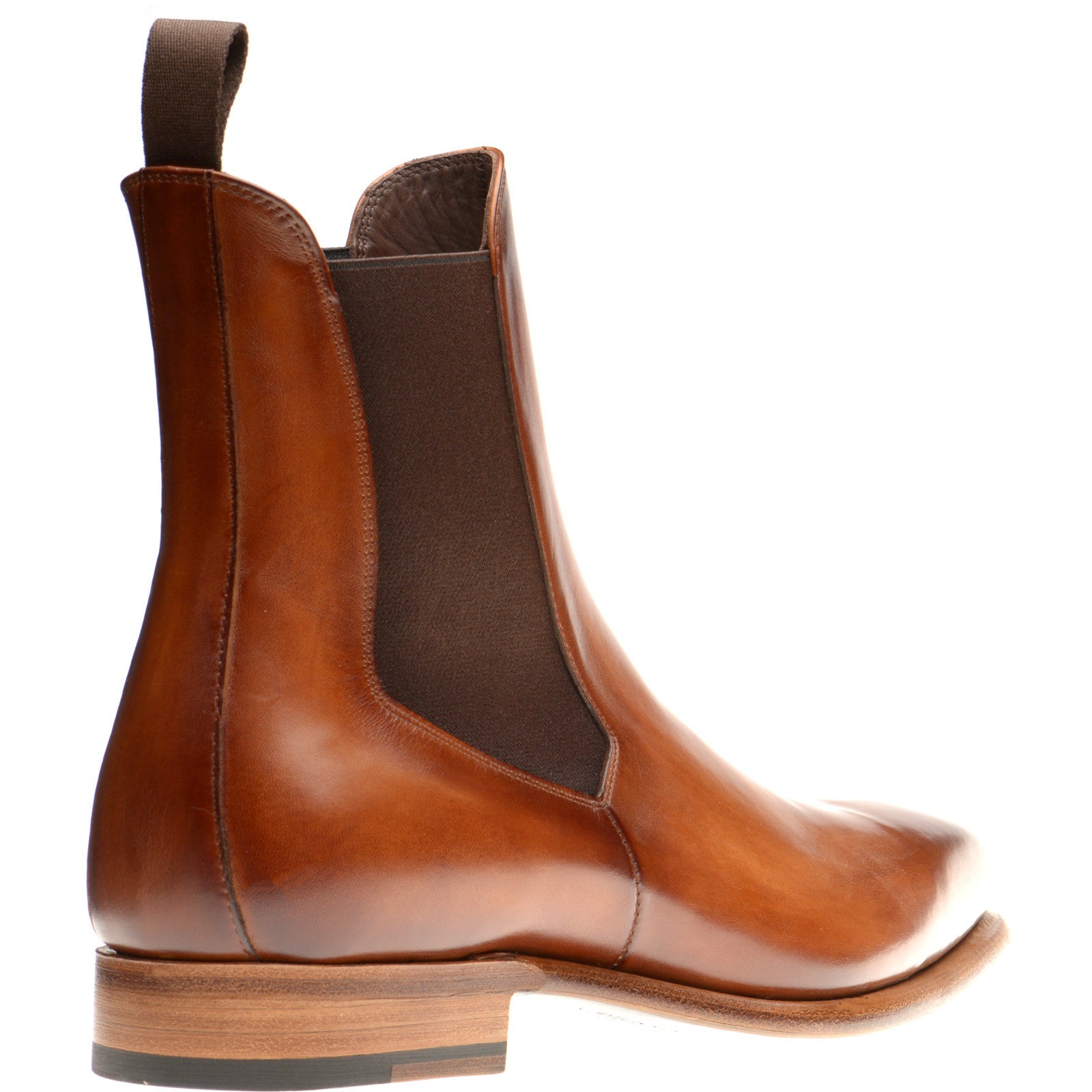 Product image for Herring Muswell mens Chelsea boots in tan calf