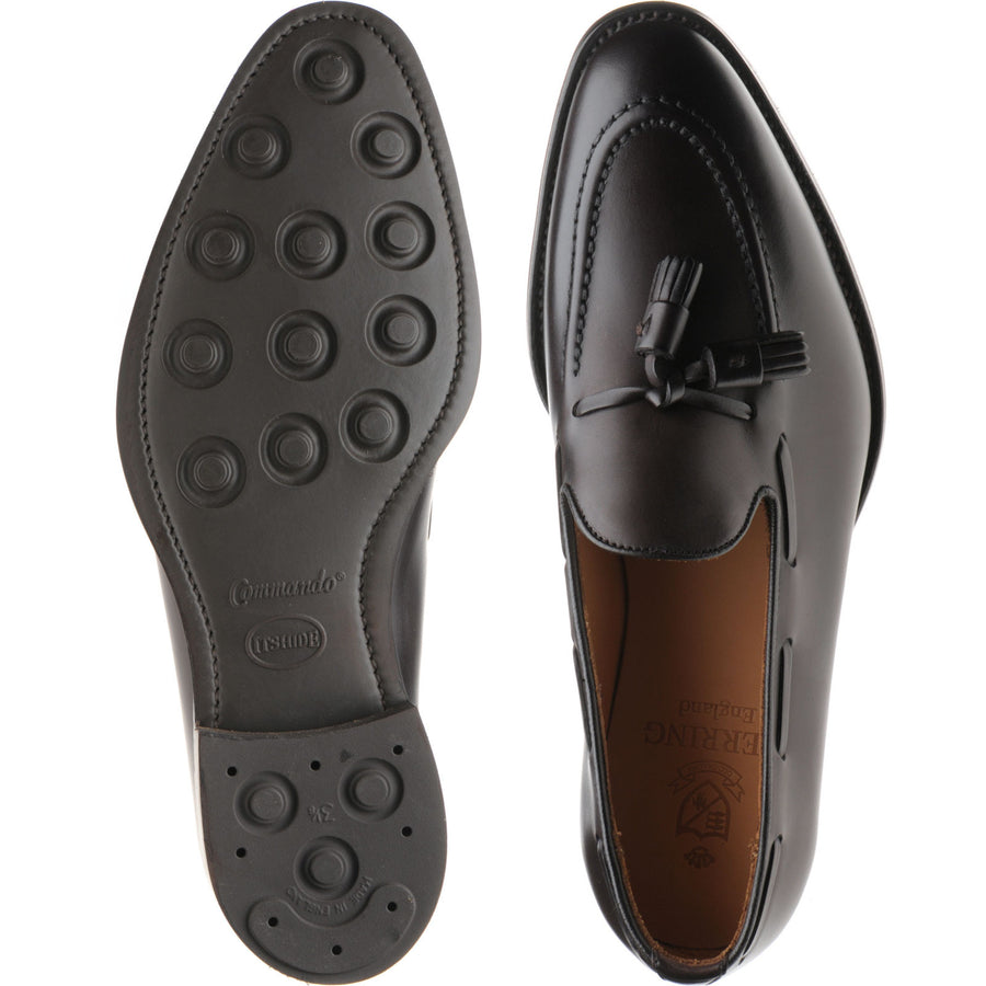 Product image for Herring Nene (Rubber) mens rubber-soled tasselled loafers in dark brown calf (second)