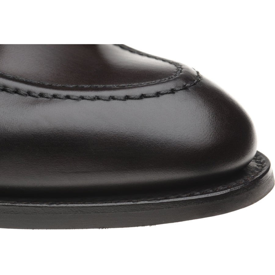 Product image for Herring Nene (Rubber) mens rubber-soled tasselled loafers in dark brown calf (second)
