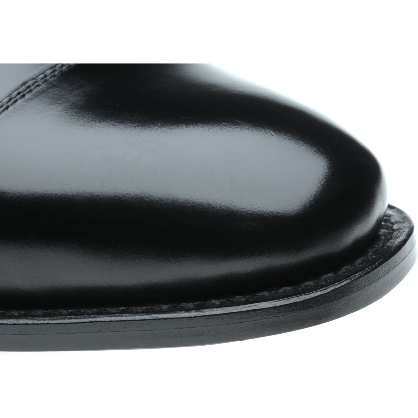 Product image for Herring Newcastle mens Oxfords in black polished (second)