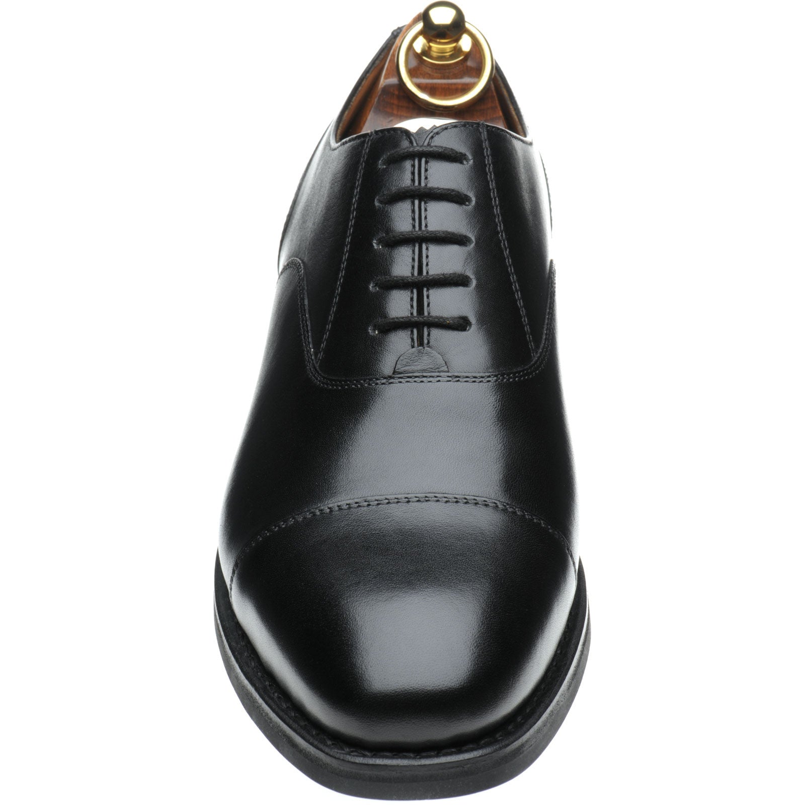 Product image for Herring Newcastle (Rubber) mens rubber-soled Oxfords in black calf (second)