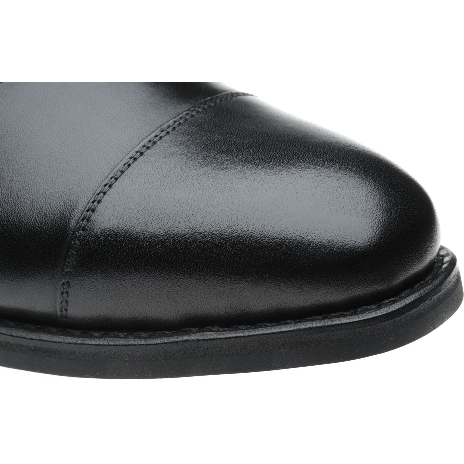 Product image for Herring Newcastle (Rubber) mens rubber-soled Oxfords in black calf (second)