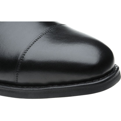 Product image for Herring Newcastle (Rubber) mens rubber-soled Oxfords in black calf (second)