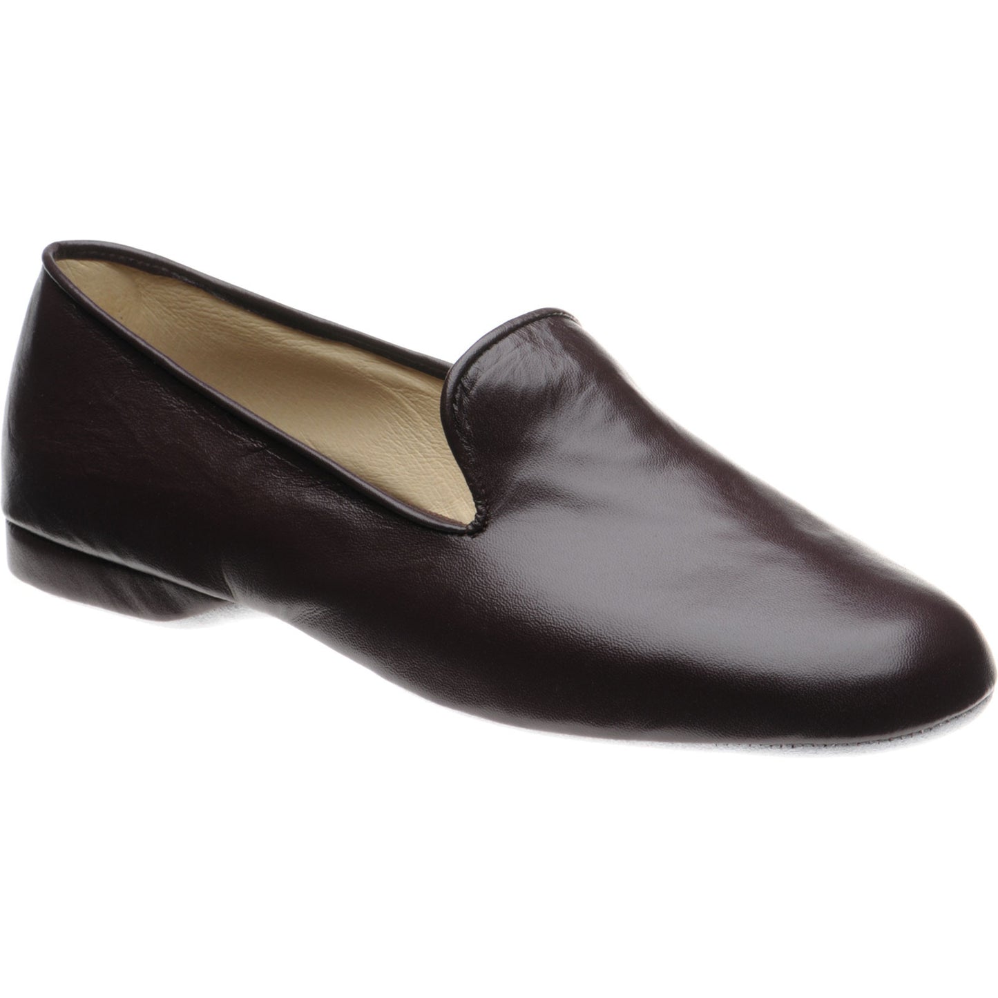 Product image for Herring Noble mens slippers in burgundy deerskin (second)
