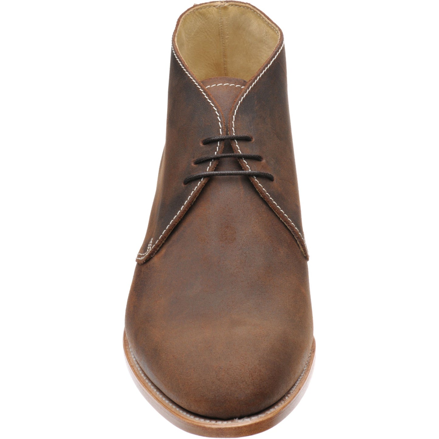 Product image for Herring Orkney mens Chukka boots in brown waxy
