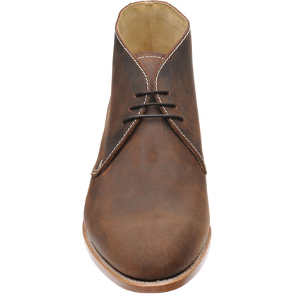 Product image for Herring Orkney mens Chukka boots in brown waxy