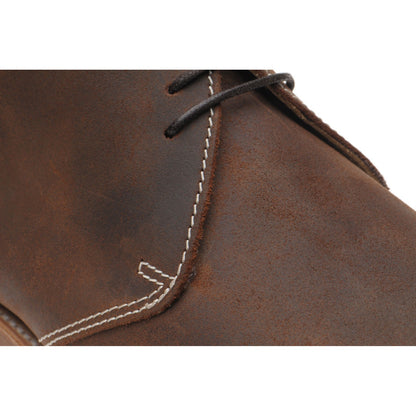 Product image for Herring Orkney mens Chukka boots in brown waxy