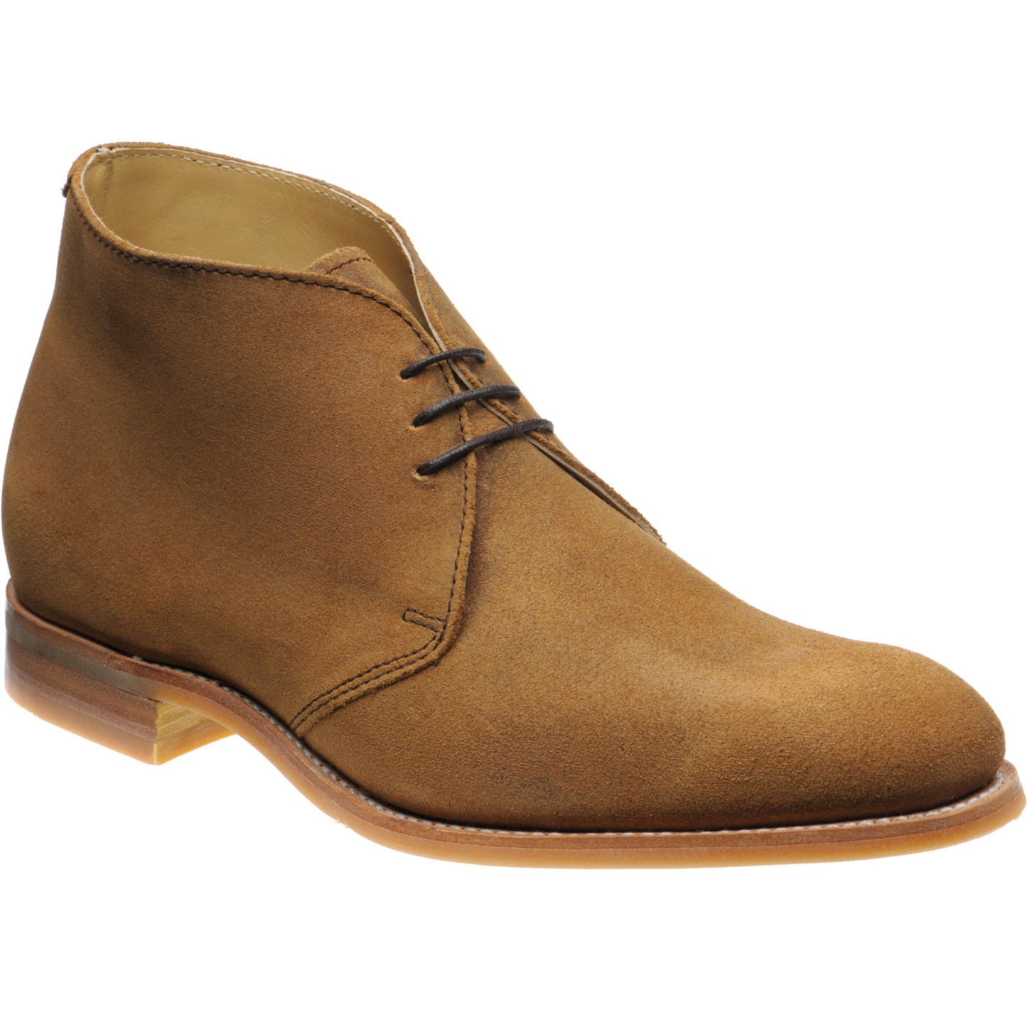 Product image for Herring Orkney R mens rubber-soled Chukka boots in tan waxy suede