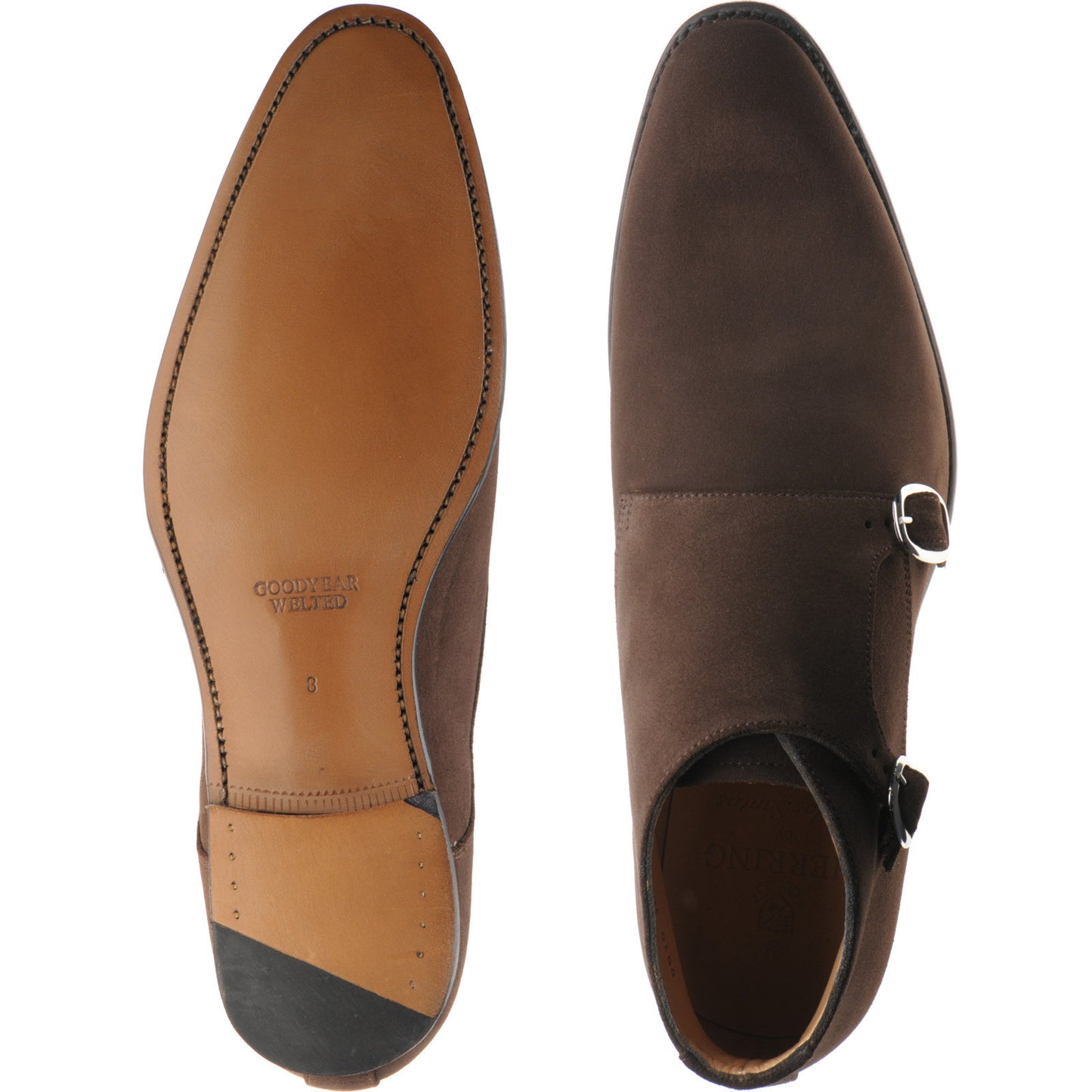 Product image for Herring Orwell mens boots in brown suede