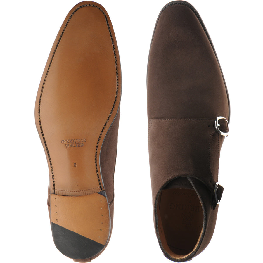Product image for Herring Orwell mens boots in brown suede