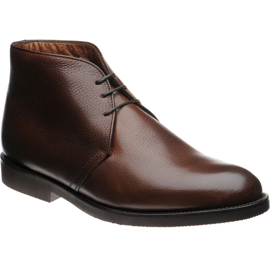 Product image for Herring Oslo (Warm Lined) mens rubber-soled Chukka boots in brown calf