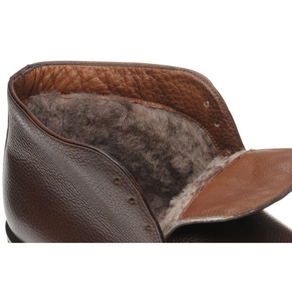 Product image for Herring Oslo (Warm Lined) mens rubber-soled Chukka boots in brown calf