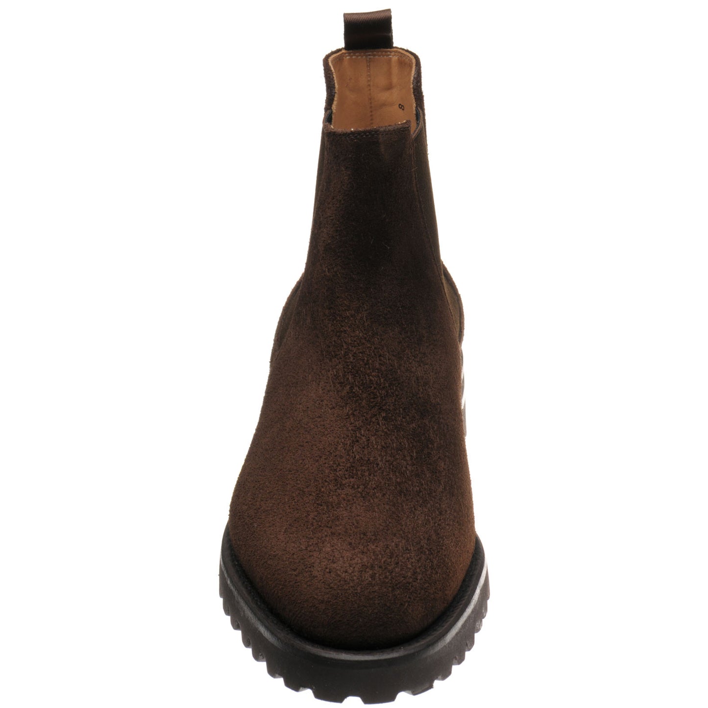 Product image for Herring Oxney mens rubber-soled Chelsea boots in dark brown suede