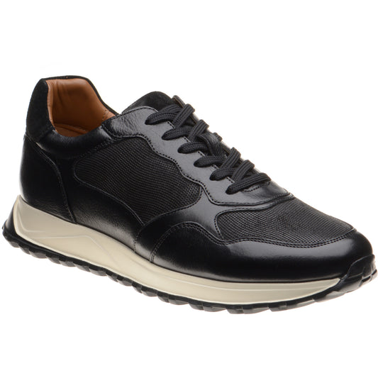 Product image for Herring Paris mens rubber-soled in black calf and suede