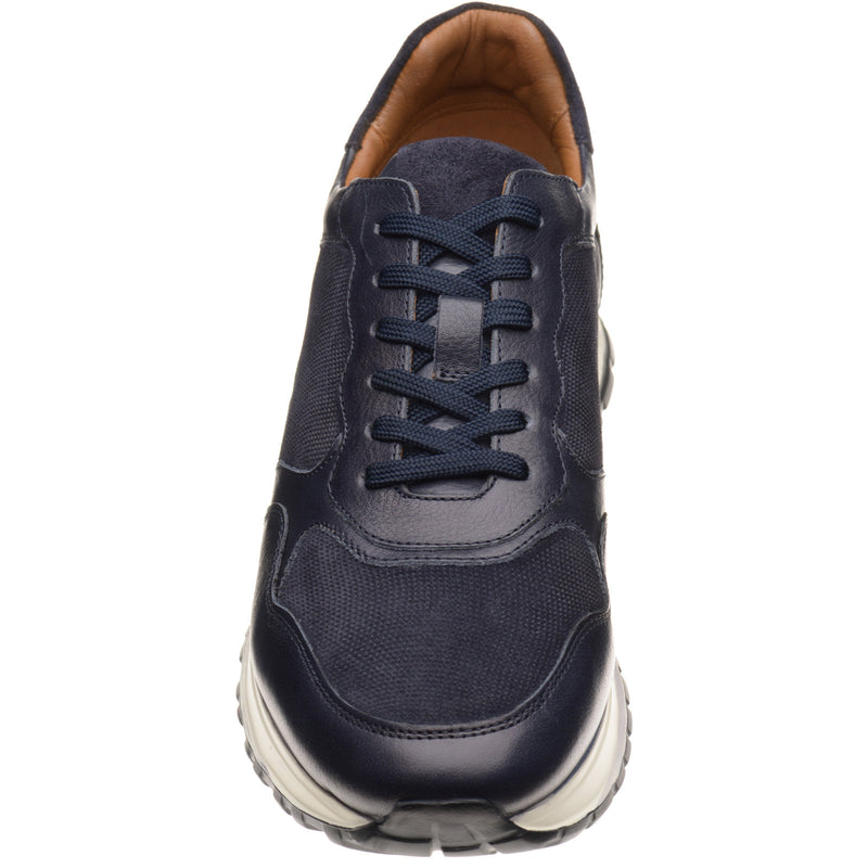 Product image for Herring Paris mens rubber-soled in navy calf and suede