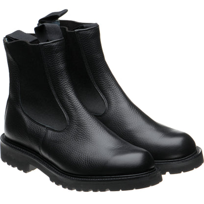 Product image for Herring Paula ladies rubber-soled Chelsea boots in black muflone calf