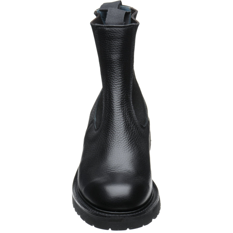 Product image for Herring Paula ladies rubber-soled Chelsea boots in black muflone calf