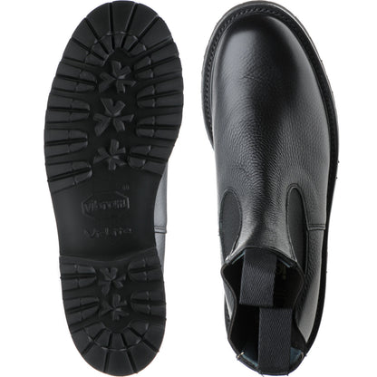 Product image for Herring Paula ladies rubber-soled Chelsea boots in black muflone calf