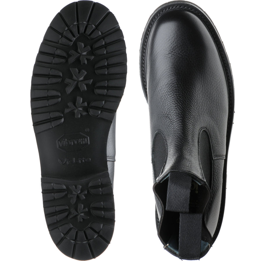 Product image for Herring Paula ladies rubber-soled Chelsea boots in black muflone calf