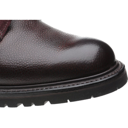 Product image for Herring Peebles (Warm Lined) mens two-tone rubber-soled boots in burgundy grain and plum suede