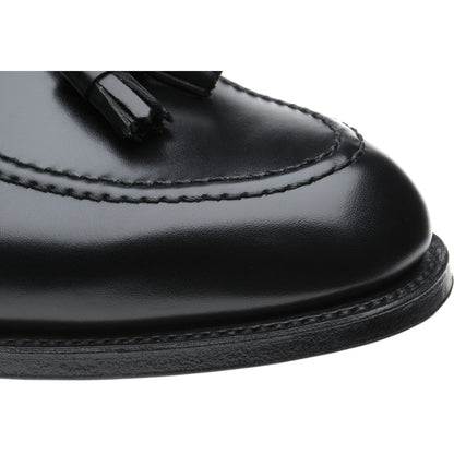 Product image for Herring Picasso mens tasselled loafers in black calf