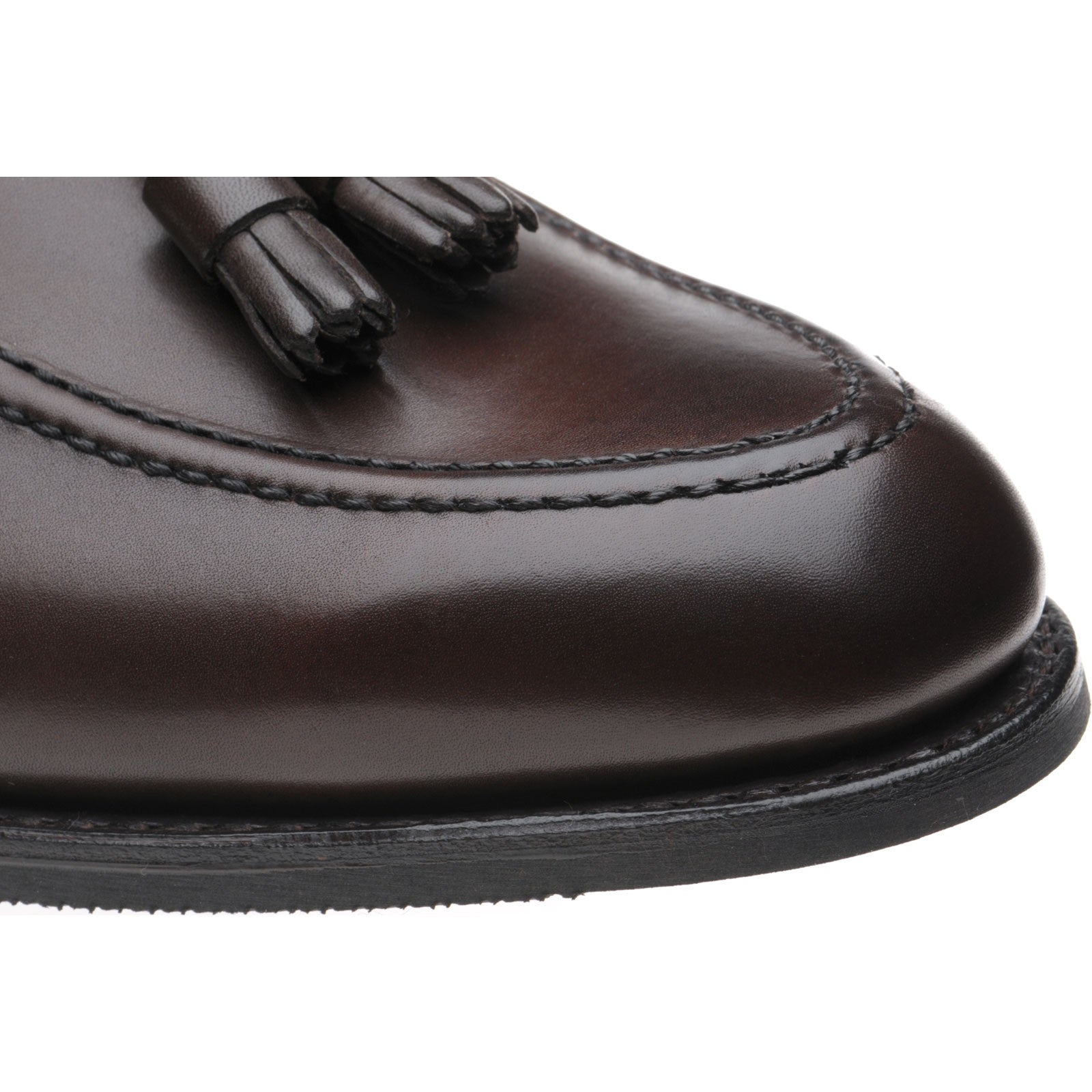 Product image for Herring Picasso R mens rubber-soled tasselled loafers in brown mocha calf