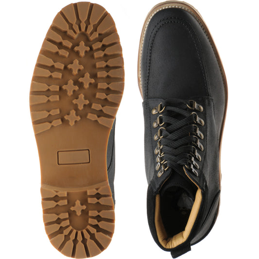 Product image for Herring Pico mens rubber-soled boots in black waxy