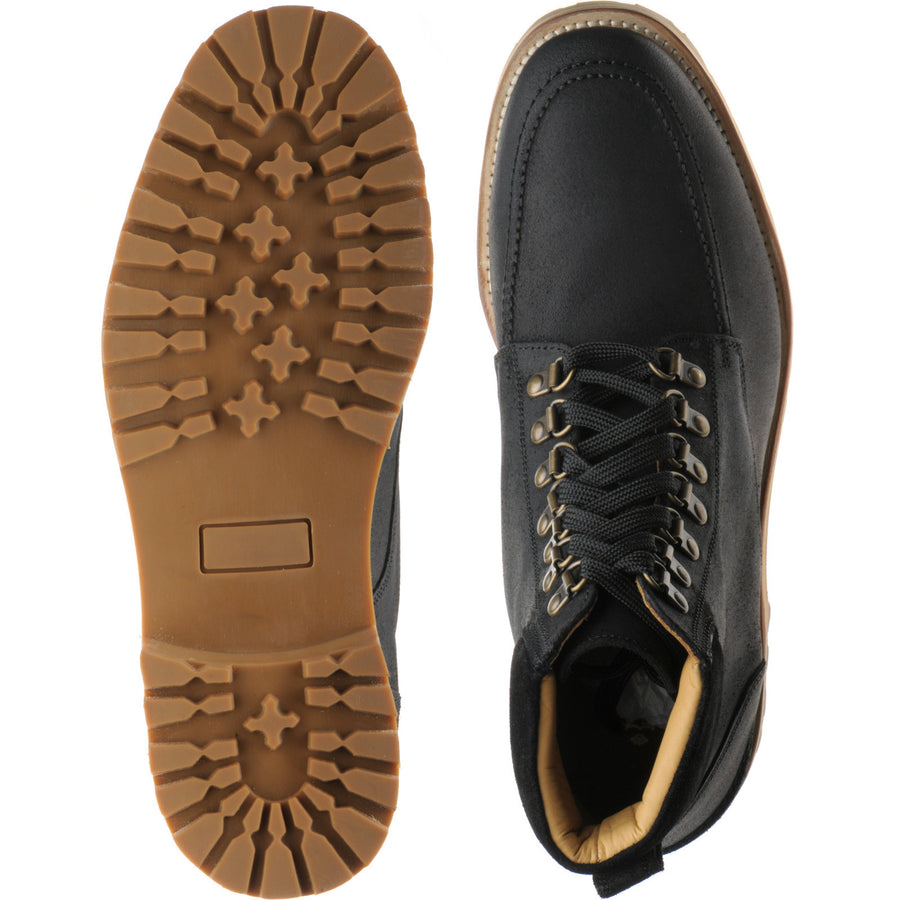 Product image for Herring Pico mens rubber-soled boots in black waxy
