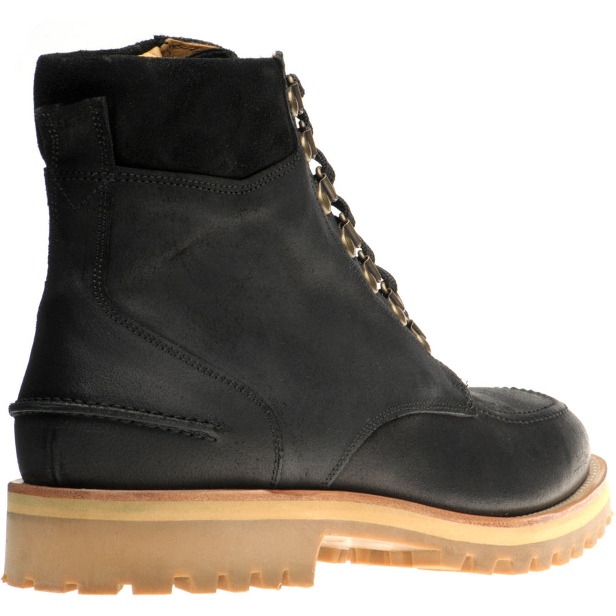 Product image for Herring Pico mens rubber-soled boots in black waxy
