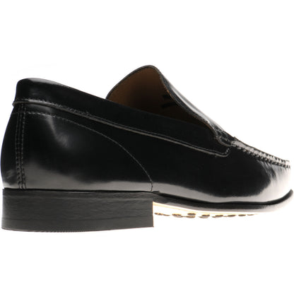 Product image for Herring Pisa II mens hybrid-soled loafers in black polished