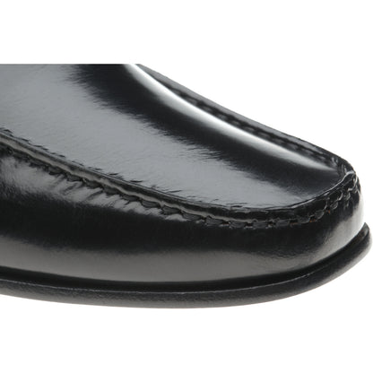 Product image for Herring Pisa II mens hybrid-soled loafers in black polished