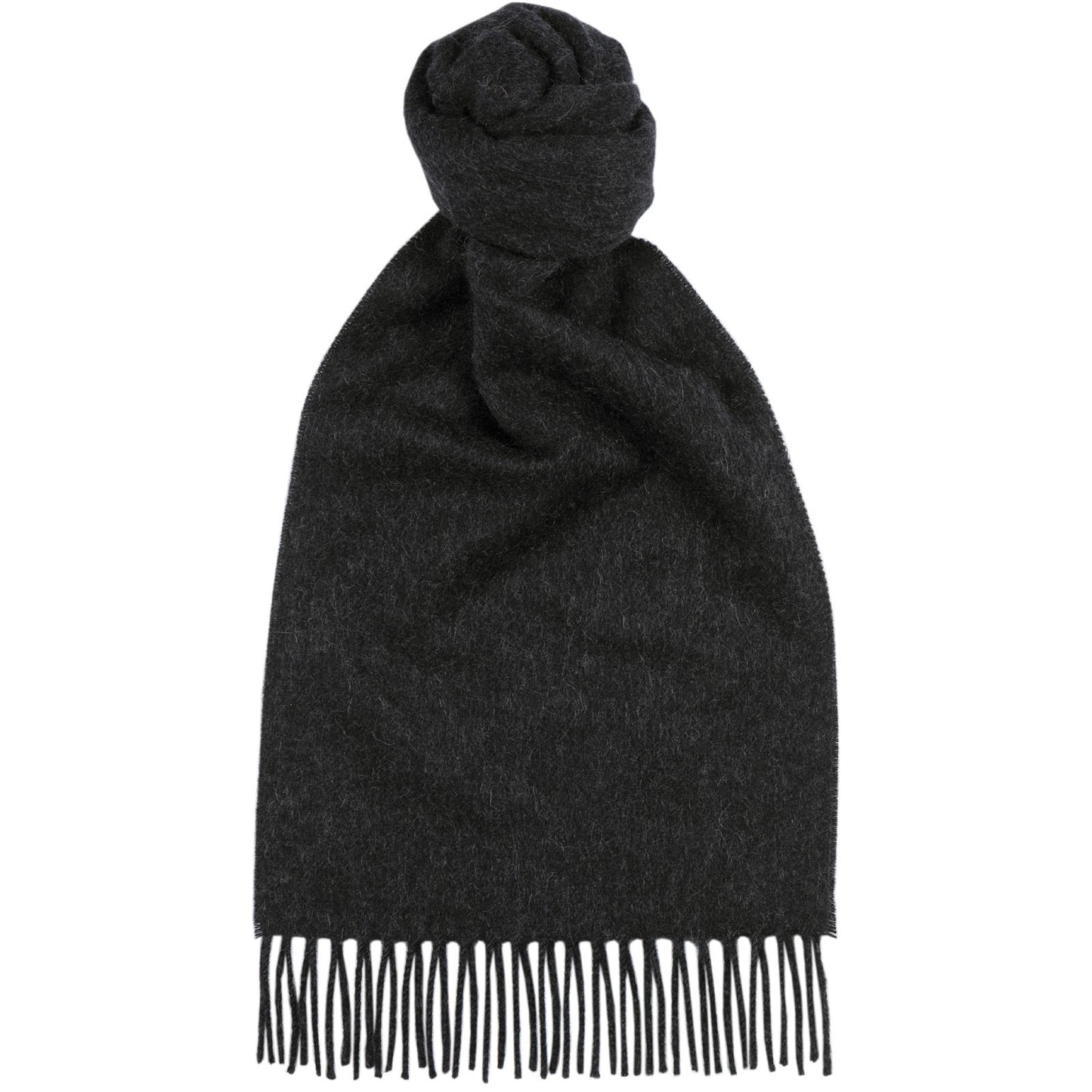 Product image for Herring Plain Cashmere Scarf in charcoal grey cashmere