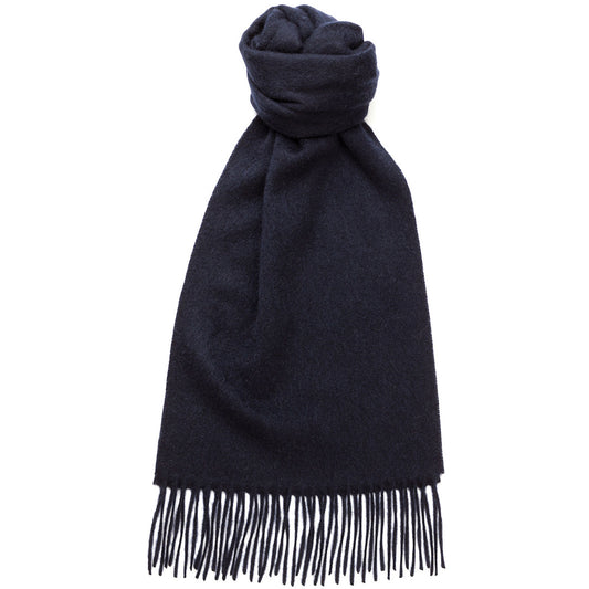Product image for Herring Plain Cashmere Scarf in navy cashmere