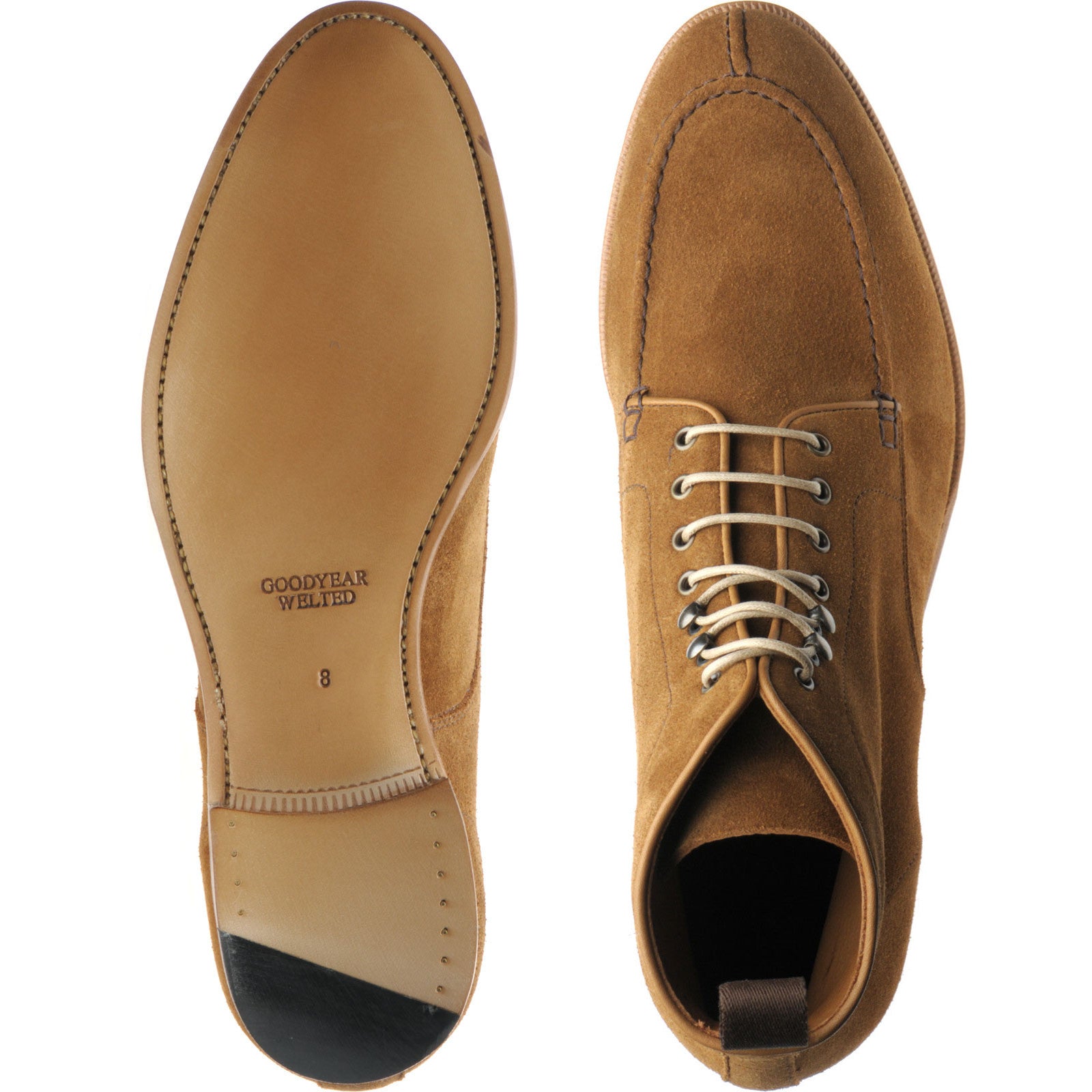 Product image for Herring Pocklington mens boots in taupe suede