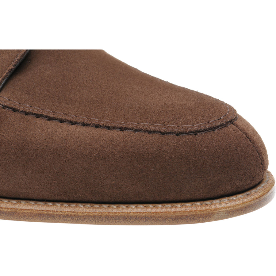 Product image for Herring Polegate mens Derby shoes in brown suede