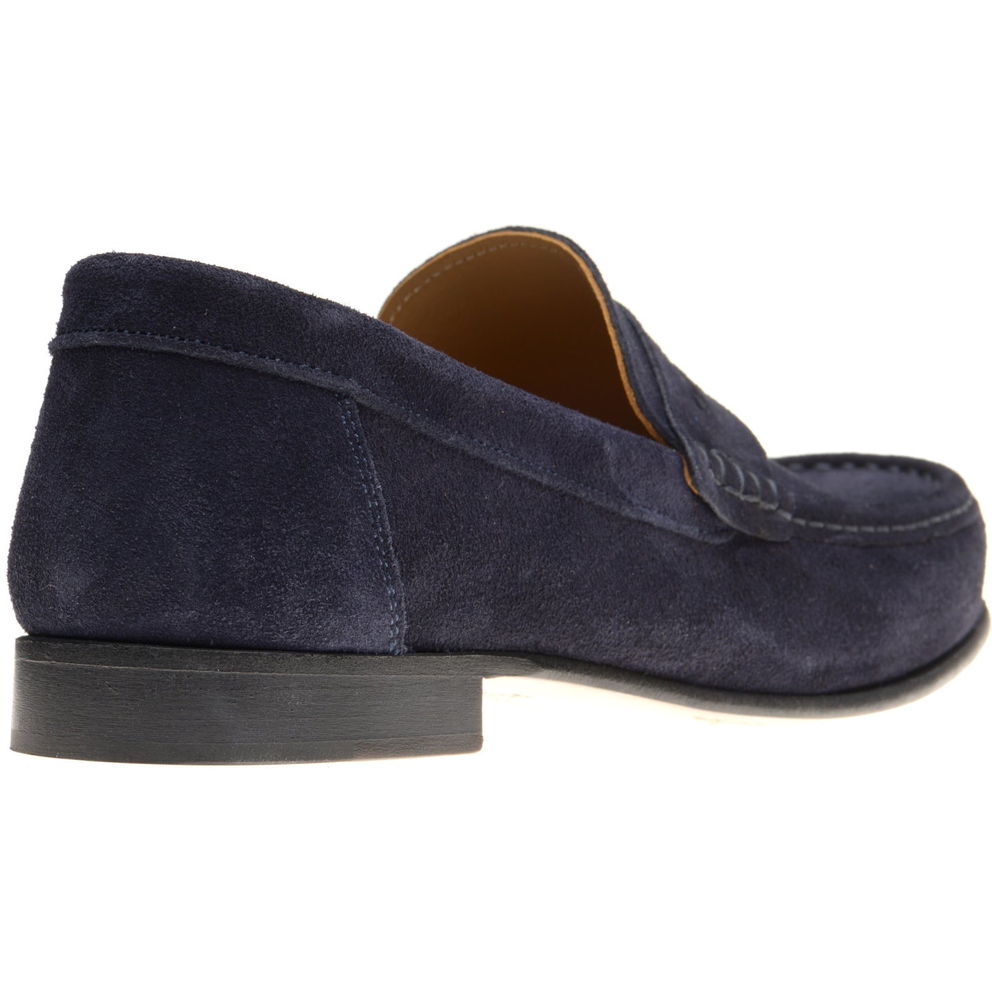 Product image for Herring Puglia mens hybrid-soled loafers in navy suede