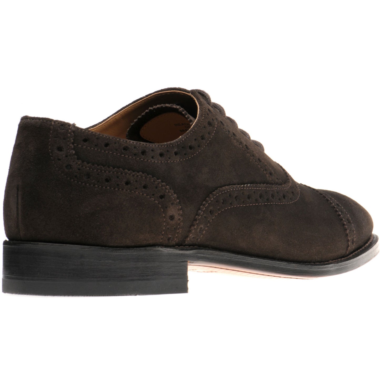 Product image for Herring Reading II mens semi-brogues in brown suede