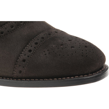 Product image for Herring Reading II mens semi-brogues in brown suede