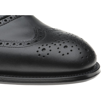 Product image for Herring Regent mens brogues in black calf